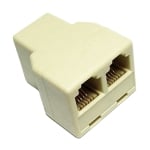 Adapter RJ11 6P4C female, 2x RJ11 6P4C female