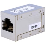 Adapter RJ45 8P8C female, RJ45 8P8C female, CAT-6, shielded