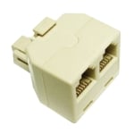 Adapter RJ11 6P4C male, 2x RJ11 6P4C female