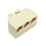 Adapter RJ11 6P4C female, 3x RJ11 6P4C female