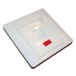 TEL/CAT-5 Wall Plate, KEYSTONE