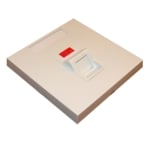 TEL/CAT-5 Wall Plate, KEYSTONE, angled