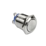 Push Button Switch M19x20mm, H27mm, OFF-ON, SPST, Latching, 1A/250VAC, flat