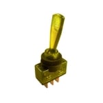Illuminated Toggle Switch M12, 3P ON-OFF, 20A/12VDC, YELLOW