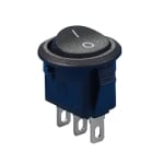 Rocker Switch OD:15 mm, 3P ON-ON, 3A/250VAC