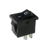 Rocker Switch 19x13 mm, 2P (ON)-OFF, 6A/250VAC