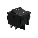 Rocker Switch 19x22 mm, 4P 2xON-OFF, 6A/250VAC