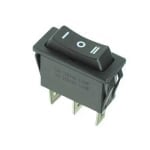Rocker Switch 28x10 mm, 3P ON-OFF-ON, 15A/250VAC