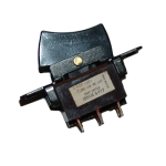 Rocker Switch S-717, 6P  2x ON-OFF, 3A/250VAC