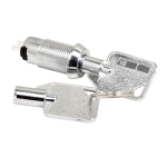 Key Switch M12, 2P ON-OFF, tubular key