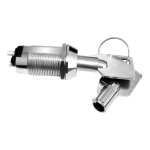 Key Switch M19, 2P ON-OFF, tubular key