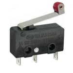 Limit Switch (ON)-ON, 5A/250VAC, lever roller 18 mm
