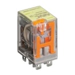 Relay NNC68AZL-2Z-24, 24VDC, 12A/240VAC, 12A/28VDC, DPDT