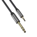 Cable 3.5 mm male, 6.3 mm male STEREO (OD:4.8 mm) Cu, 1.5 m