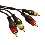 Cable 2x RCA male, 2x RCA male (2xOD:4 mm) CCS, 1.5 m