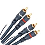 Cable 2x RCA male, 2x RCA male (2xOD:6 mm+OD:2 mm) CCS, 3 m