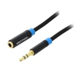 Cable 3.5 mm male,3.5 mm female STEREO (OD:3.5 mm), 5 m