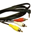 Cable 3.5 mm male, 3x RCA male, 3 way, 1.5 m