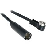 Aerial adapter ISO male angled/DIN female, cable 0.15 m