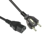 AC Power Cord, SCHUKO, 3P female (C13), 1.8 m