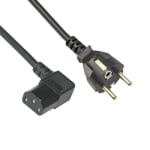 AC Power Cord, SCHUKO, 3P female (C13) angle type, 3 m