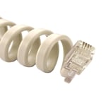 Headset Cable RJ male, RJ male, spiral 4 m