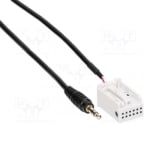 AUX adapter Jack 3.5 mm, Peugeot, Citroen, 0.80 м