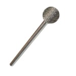 Diamond Engraving Bit (D12), sphere, OD:3-2 mm, shaft 2.35 mm