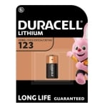 Lithium Cylindrical Battery DURACELL, CR123A (DL123A), 3V