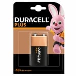 Battery DURACELL PLUS, 9V, alkaline