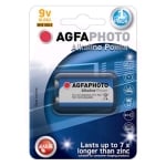 Battery AGFAPHOTO, 9V (6LR61), 1.5V, alkaline