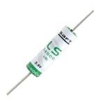 Lithium Cylindrical Battery SAFT, AA (LS14500), 3.6V, Li-SOCI2 (leads)