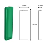 Battery Cell F6 1.2V, 800 mAh, Ni-MH (leads), 47.8x17x6.3 mm
