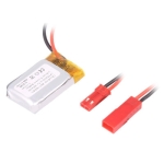 Battery Cell 3.7V, 300 mAh, Li-Po, (7.5x20x30 mm)