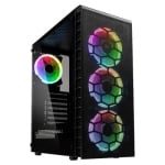 PC Case KOLINK Observatory Lite MESH, 4xARGB Fans, Glass