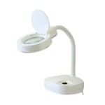 Magnifier 32 LED, 10W,  3x, 8x (ZD-122)