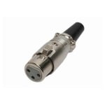XLR 3P, female, cable type